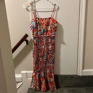 Floral Spaghetti Strap Maxi Dress